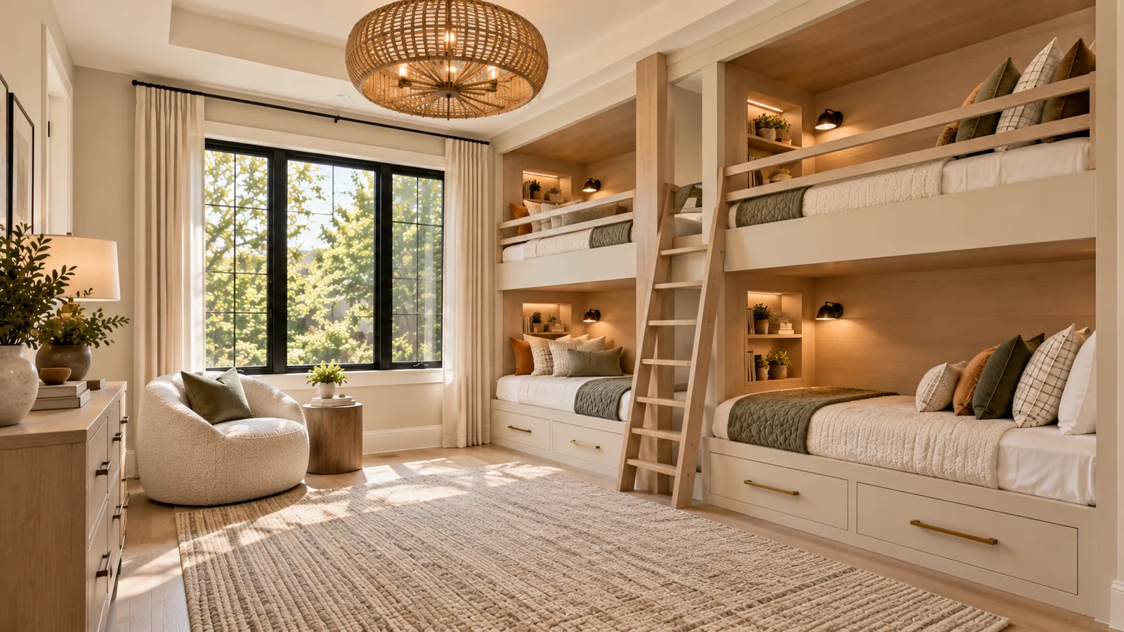 Built-in bunk room